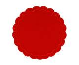 Red Round Placemats