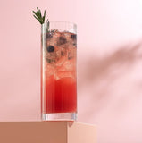 Elle Fluted Cylinder Highball Glasses, 16 oz