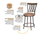 Sedona 24" Counter Stool, Swivel