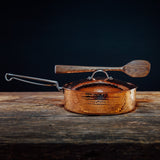 Copper Saute Pan With Lid, 3 quart