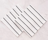 Black and White Cloth Napkins