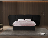 Shiloh Boucle Fabric Bed - Art Deco Elegance for Your Bedroom Retreat with Plush Upholstered Design