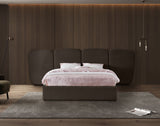Shiloh Boucle Fabric Bed - Art Deco Elegance for Your Bedroom Retreat with Plush Upholstered Design