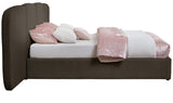 Shiloh Boucle Fabric Bed - Art Deco Elegance for Your Bedroom Retreat with Plush Upholstered Design
