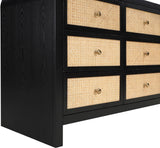 Siena Dresser – Elevate Your Bedroom with Elegant Cane Drawers and Stunning Ash Veneer Finish