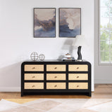 Siena Dresser – Elevate Your Bedroom with Elegant Cane Drawers and Stunning Ash Veneer Finish