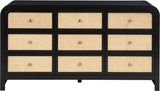 Siena Dresser – Elevate Your Bedroom with Elegant Cane Drawers and Stunning Ash Veneer Finish