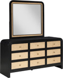 Siena Dresser – Elevate Your Bedroom with Elegant Cane Drawers and Stunning Ash Veneer Finish