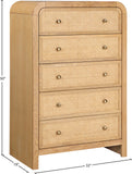 Siena Chest: Elevate Your Bedroom with Elegant Ash Wood and Cane Design for Timeless Sophistication