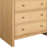 Siena Chest: Elevate Your Bedroom with Elegant Ash Wood and Cane Design for Timeless Sophistication
