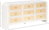 Siena Dresser – Elevate Your Bedroom with Elegant Cane Drawers and Stunning Ash Veneer Finish