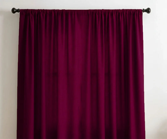 Burgundy Curtains