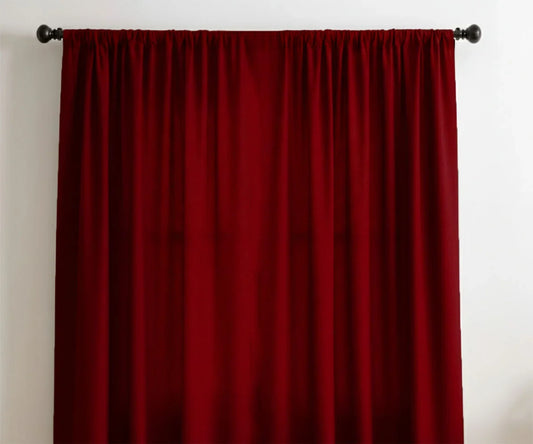 Cherry Red Curtains