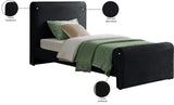 Sloan Velvet Bed: Luxurious Contemporary Design with Curved Headboard for Stunning Bedroom Makeover