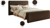 Sloan Velvet Bed: Luxurious Contemporary Design with Curved Headboard for Stunning Bedroom Makeover