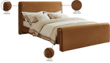 Sloan Velvet Bed: Luxurious Contemporary Design with Curved Headboard for Stunning Bedroom Makeover