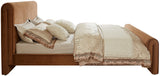 Sloan Velvet Bed: Luxurious Contemporary Design with Curved Headboard for Stunning Bedroom Makeover