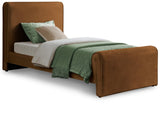 Sloan Velvet Bed: Luxurious Contemporary Design with Curved Headboard for Stunning Bedroom Makeover
