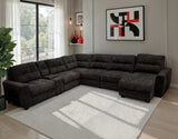 Snyder 7-Piece Slider Sectional, Black