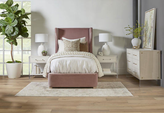 Sonia Shagreen 1-Drawer Nightstand