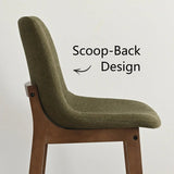 South 28.5" Modern Upholstered Bar Stool (Set of 2)