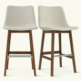 South 28.5" Modern Upholstered Bar Stool (Set of 2)