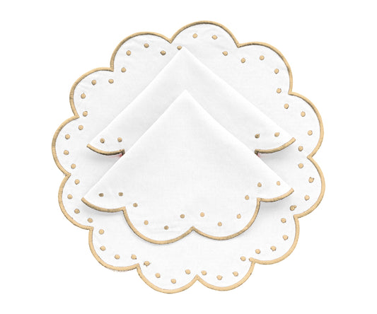 Beige Round Placemats