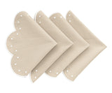 Polka Dot Placemats  - Light Beige