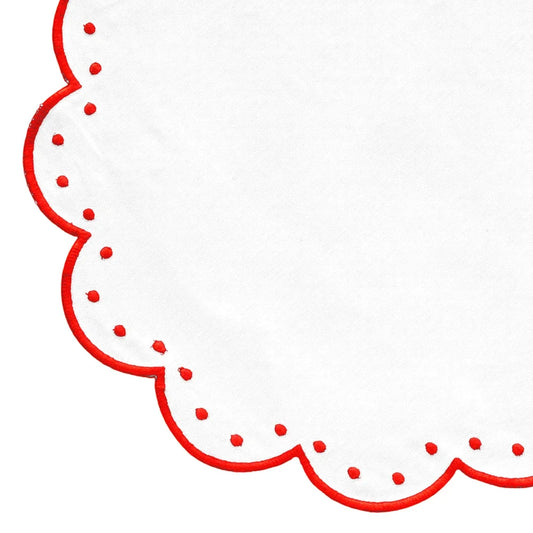 Red Placemats - Grace Scallop Placemat