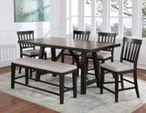 Halle 5-Piece Counter Dining Set (Counter Table & 4 Counter Chairs)