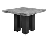 Camila Gray Marble 7-Piece Counter Dining Group (Counter Table & 6 Counter Chairs)