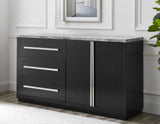 Camila Gray Marble 7-Piece Counter Dining Group (Counter Table & 6 Counter Chairs)