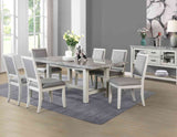 Canova 5-Piece 78-inch Gray Marble Dining Set (Table & 4 Side Chairs)