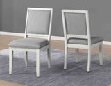 Canova 5-Piece 78-inch Gray Marble Dining Set (Table & 4 Side Chairs)