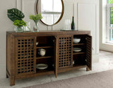 Rio 4-Door Accent Cabinet, Mocha