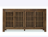 Rio 4-Door Accent Cabinet, Mocha