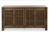 Rio 4-Door Accent Cabinet, Mocha