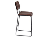 Tribeca 24" Commercial Grade Counter Stool, Cordovan Vegan Leather