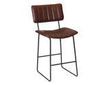 Tribeca 24" Commercial Grade Counter Stool, Cordovan Vegan Leather