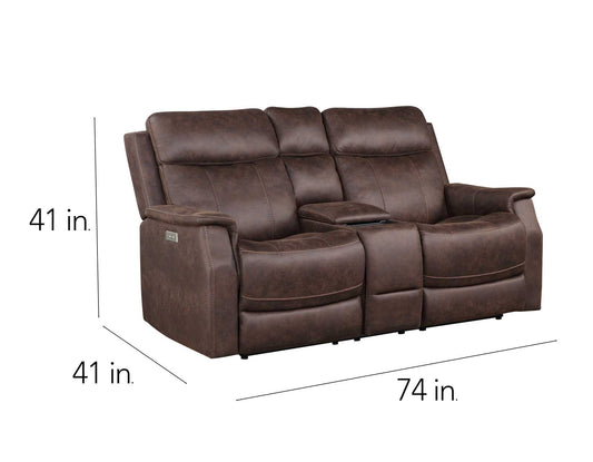 Valencia 3-Piece Dual-Power Walnut Reclining Set (Sofa, Loveseat & Chair)