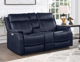 Valencia 3-Piece Dual-Power Ocean Blue Reclining Set (Sofa, Loveseat & Chair)