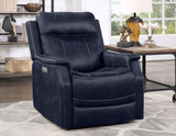 Valencia 3-Piece Dual-Power Ocean Blue Reclining Set (Sofa, Loveseat & Chair)