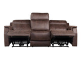 Valencia Dual-Power Reclining Sofa, Walnut
