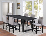 Yves 24" Counter Stool, Grey Upholstered