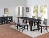 Yves 24" Counter Stool, Grey Upholstered