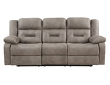 Abilene 3-Piece Manual Reclining Set, Tan