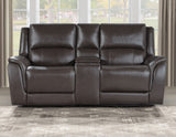 Alexandria 3-Piece Leather Reclining Set Sofa, Loveseat, Recliner, Chocolate