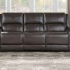 Alexandria Leather Power Reclining, Chocolate