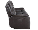Alexandria 3-Piece Leather Reclining Set Sofa, Loveseat, Recliner, Chocolate
