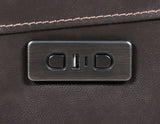 Alexandria Leather Power Reclining Console Loveseat, Chocolate